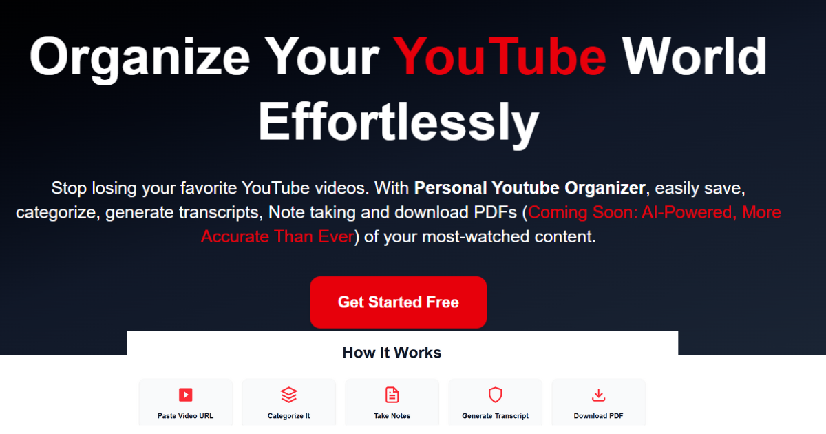 Youtbe video Organizer - Image 1